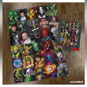 Marvel Villains Collage 1000 Piece Jigsaw Puzzle 20” x 28” NIB
